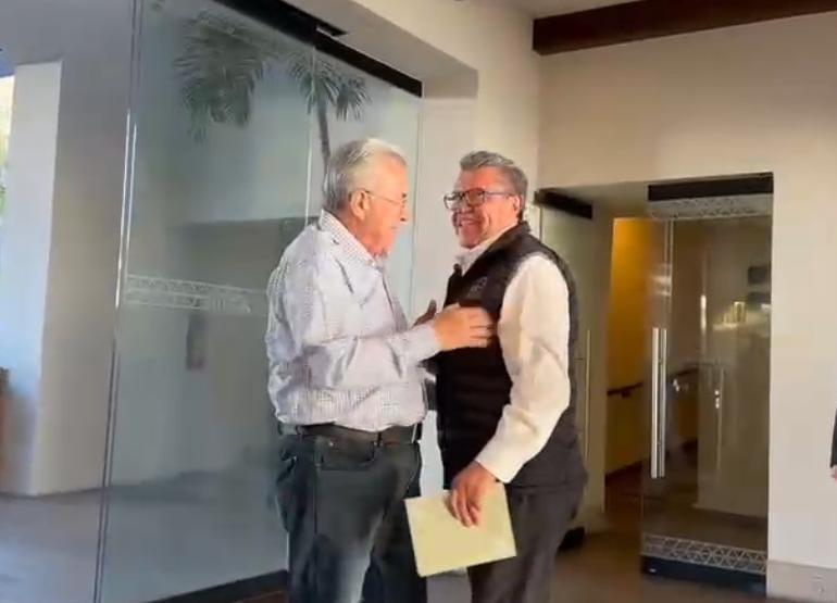 Rocha Moya y el Senador Ricardo Monreal se encuentran en Mazatlán