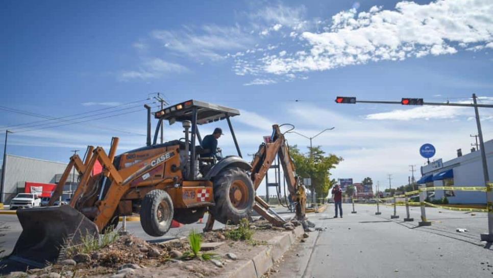 Arrancan trabajados de modernización en cruce de Centenario y Dren Juárez