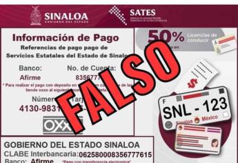 SATES advierte sobre información falsa que circula en redes sociales