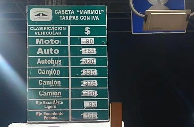 Baja cuota en las casetas de la autopista Culiacán - Mazatlán