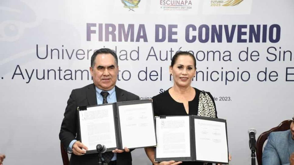 UAS y Escuinapa firman convenio para modernización en ámbito educativo
