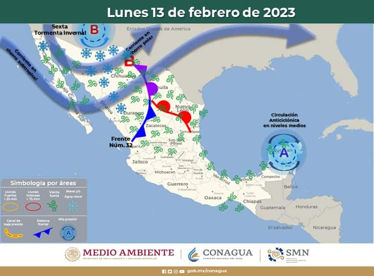Se espera un frío Día del Amor por la sexta tormenta invernal