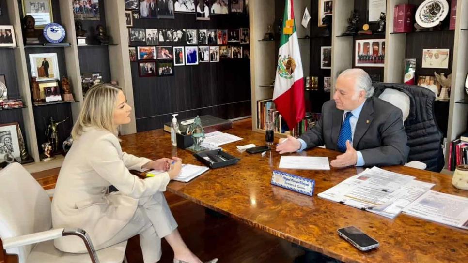 Miguel Torruco apoyará a Sinaloa en promoción turística tras reunión con Estrella Palacios