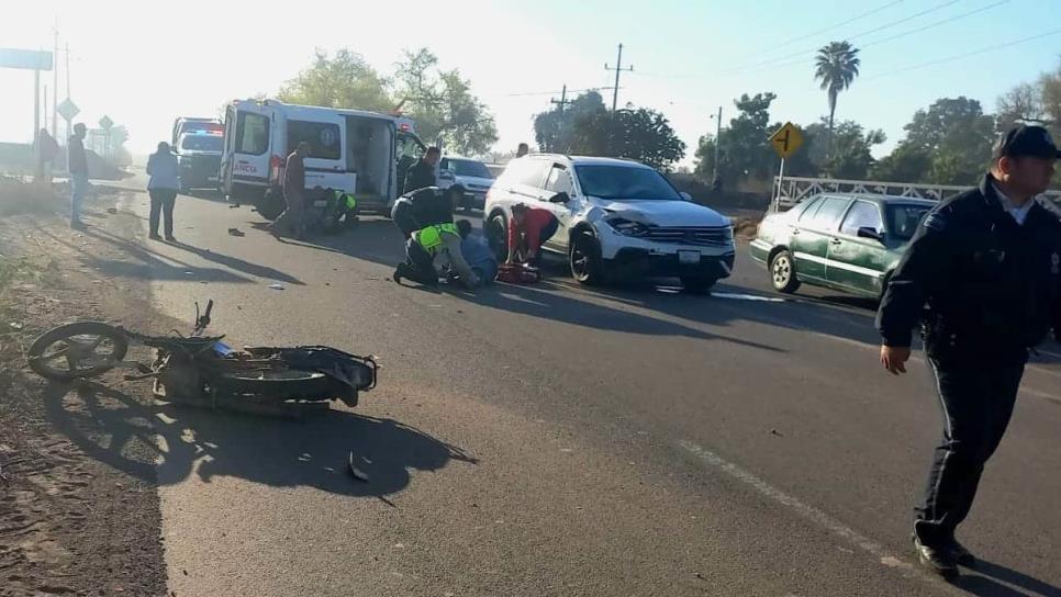 Embiste a dos motociclistas en el ejido Olas Altas, en el municipio de Ahome