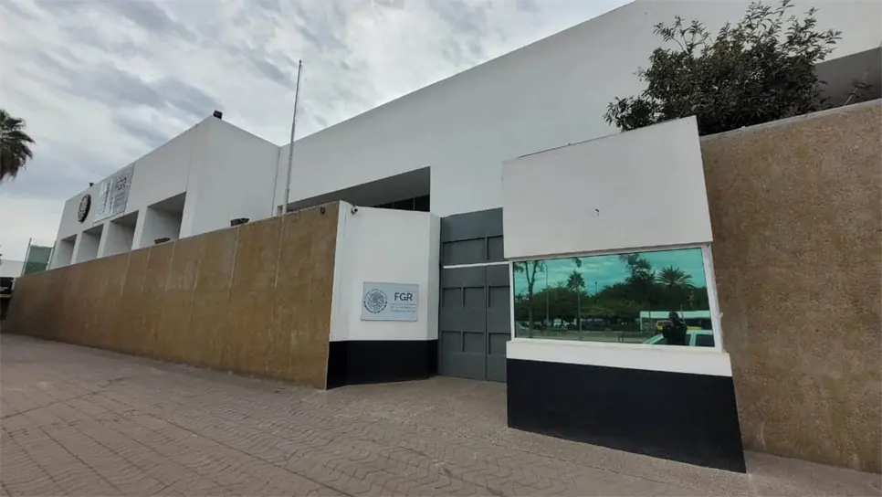 Instalaciones de la FGR en Los Mochis. FOTO: Osmar Zavala.
