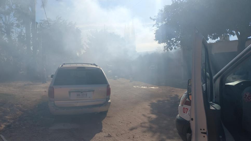 Rescatan a niño de 3 años de incendio en vivienda de Higuera de Zaragoza