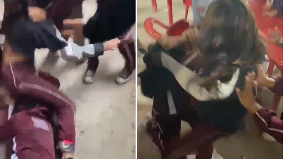 Alumnas de secundaria se pelean dentro de la escuela en El Fuerte
