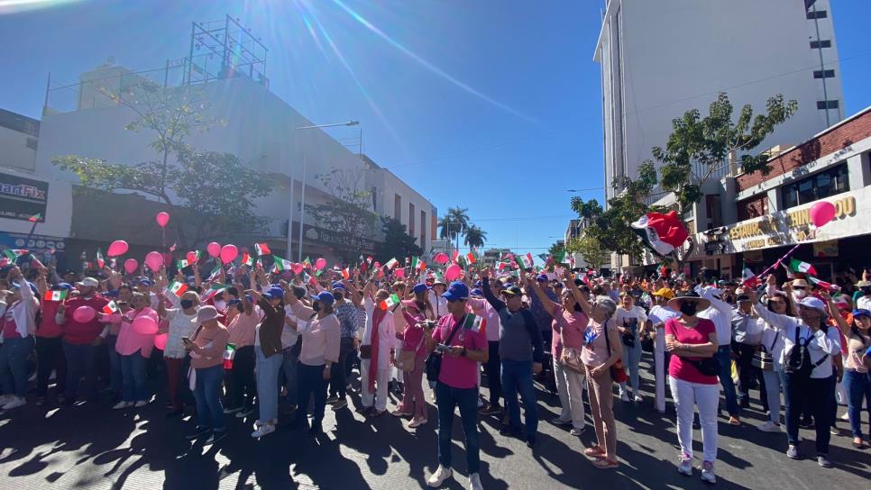 «Mi voto no se toca»; se manifiestan en Culiacán en contra del Plan B de Reforma Electoral