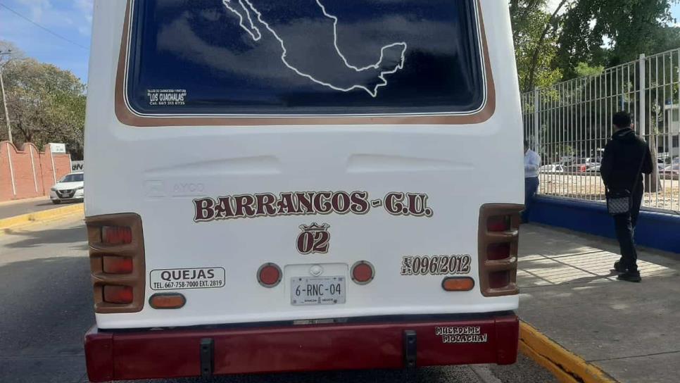 Camión de la ruta Barrancos c.u choca y no paga los daños en Culiacán
