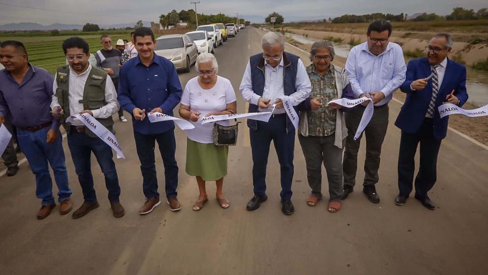 Entregan carretera que comunica a Guamúchil con la comunidad de El Salitre