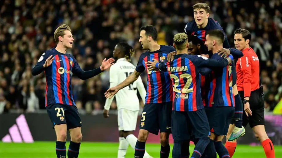 El Barcelona vence al Real Madrid en la ida de la Copa del Rey. FOTO: Internet