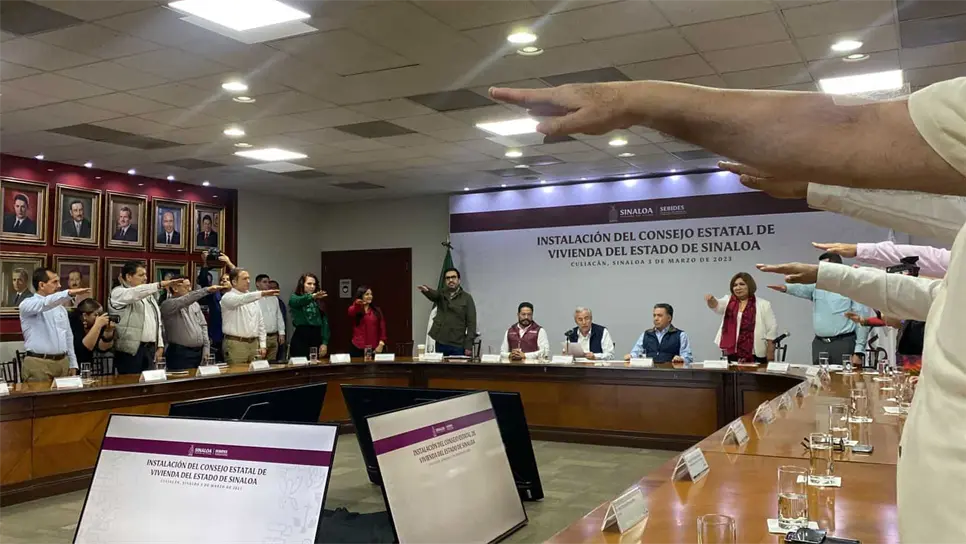Gobierno de Sinaloa instala el Consejo Estatal de Vivienda. FOTO: Cortesía