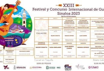 Vive una semana de festival con el «Concurso Internacional de Guitarra Sinaloa 2023»