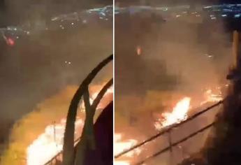 Incendio se registra en el Cerro de la Memoria en Los Mochis