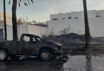 Quema de basura arrasó con una Cheyenne en Los Mochis