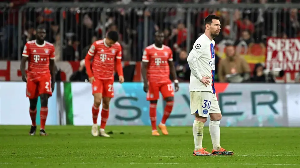 Messi sufrió su 8va eliminación de la Champions de manera consecutiva. FOTO: Internet