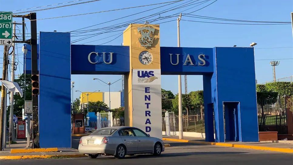 Entrada a Ciudad Universitaria de la UAS, en Culiacán. FOTO: Luz Noticias.