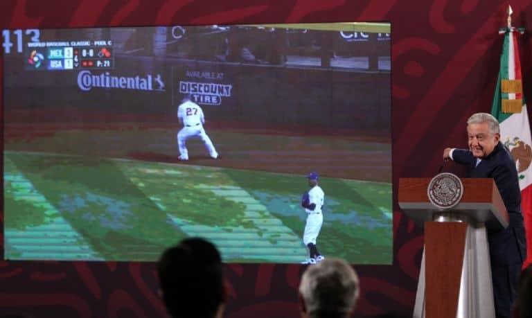 AMLO felicita a México en su triunfo ante EU, en el Clásico Mundial de Beisbol