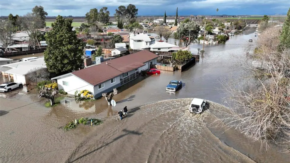 30 millones de personas corren riesgo por inundaciones en California. | FOTO: Internet.