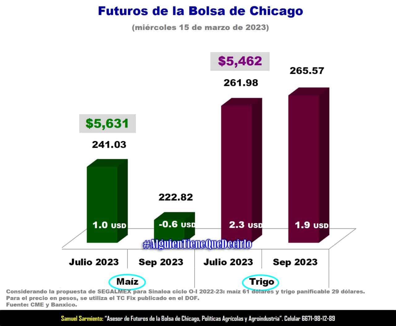 Sube el precio del maíz y el trigo. FOTO: Cortesía.