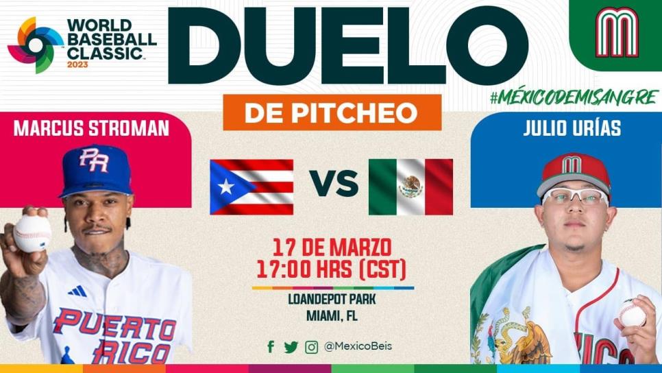 Urías vs Stroman: duelo de pitcheo entre México y Puerto Rico