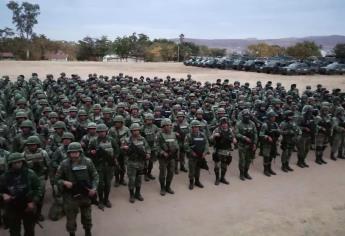 Llegan 900 militares a Culiacán: se sumarán en apoyo a la estrategia de seguridad de la ciudad