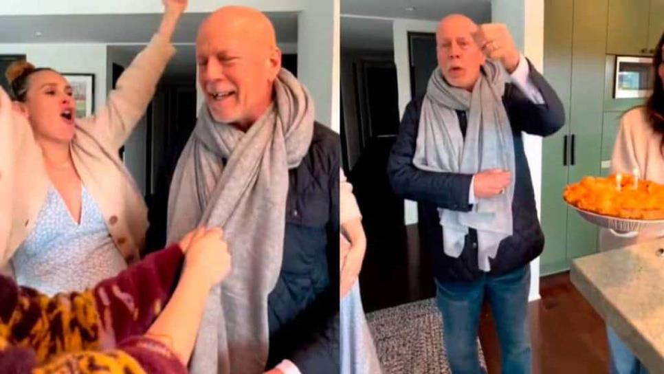 Bruce Willis cumplió 68 años y Demi Moore compartió video del festejo
