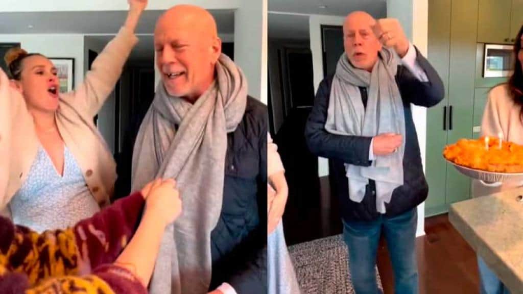 Bruce Willis cumplió 68 años y Demi Moore compartió video del festejo. | FOTO: TvNotas.