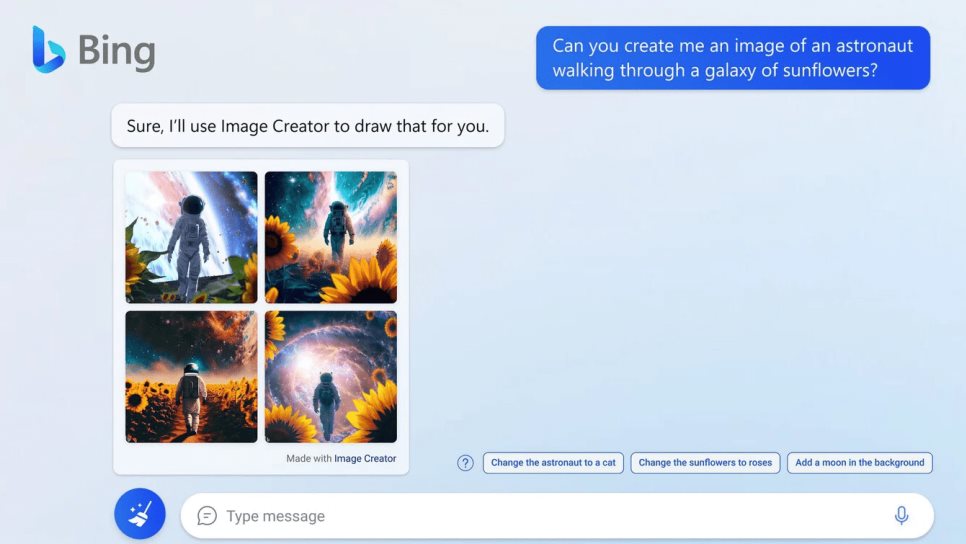 Ya puedes generar imágenes en el nuevo Bing con Image Creator
