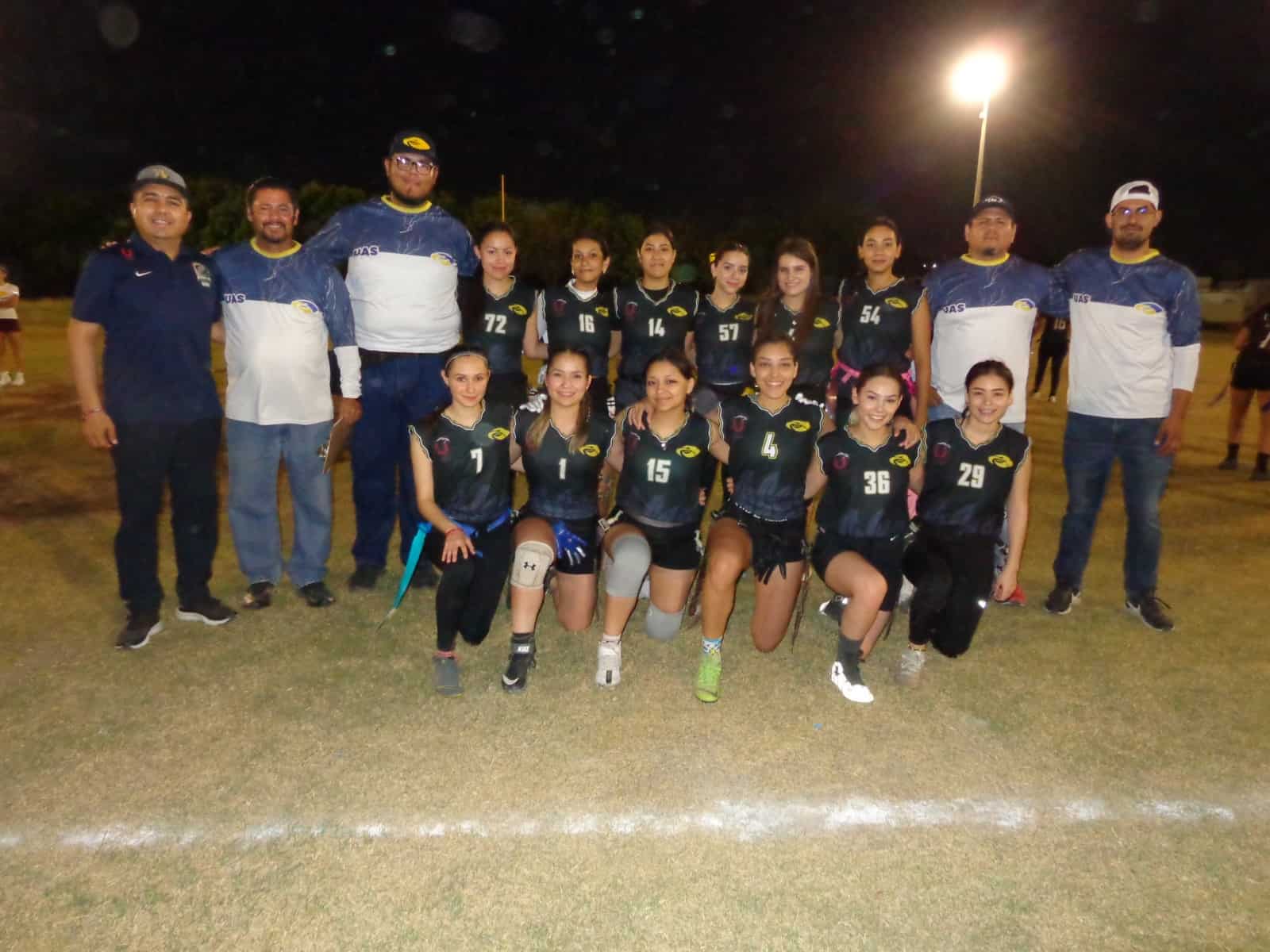 Águilas UAS, Campeones Estatales en Tochito Femenil.| FOTO: Cortesía.