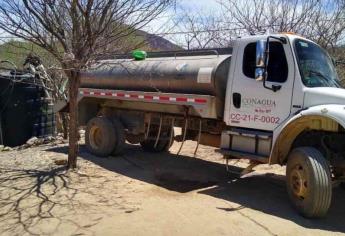 Cuántos pueblos de Choix reciben agua en pipas por la intensa sequía