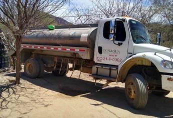 Pipas abastecerán de agua potable al municipio de Choix: Gobernador