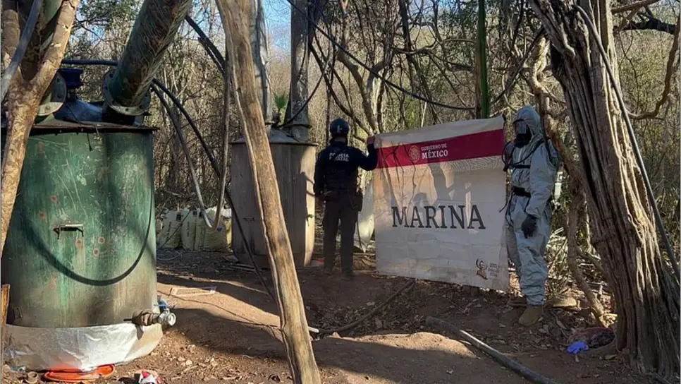 Localizan y desmantelan ocho laboratorios clandestinos en Sinaloa. | FOTO: Cortesía.
