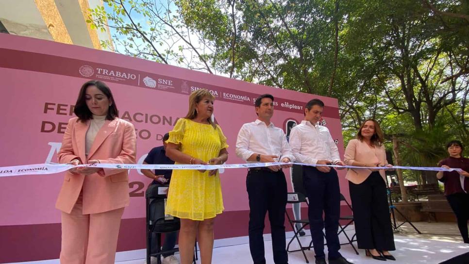 Inicia la Feria Nacional del Empleo de las Mujeres 2023 en Culiacán 