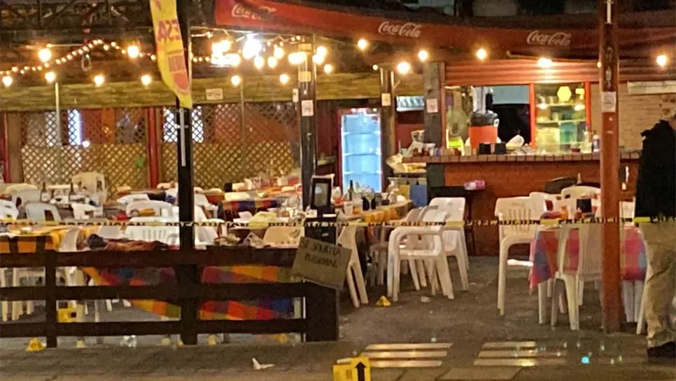 La taquería donde se perpetró el ataque.