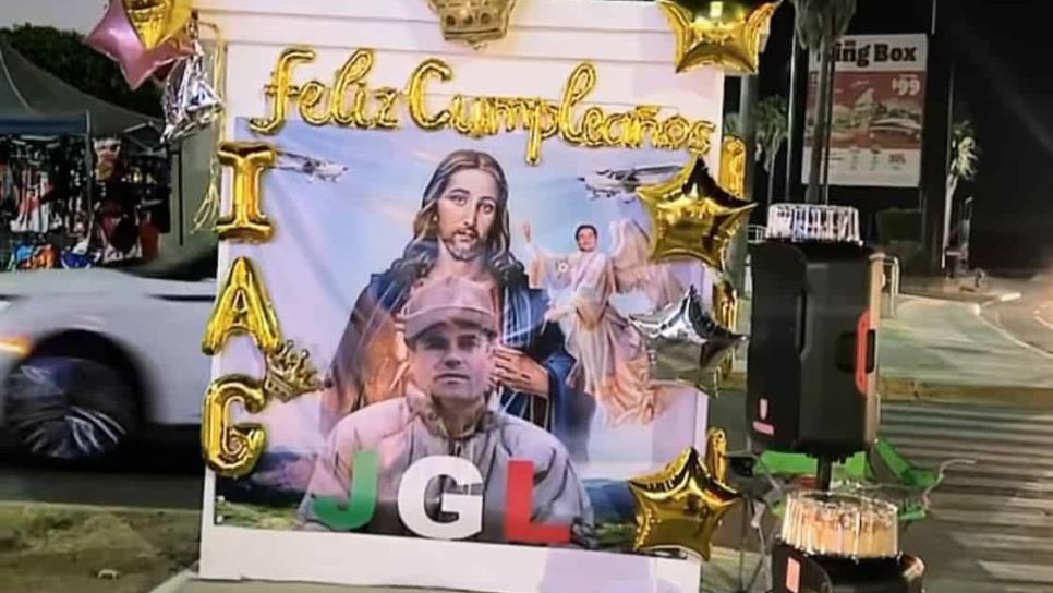 Con música, pastel y globos, celebran cumpleaños de Joaquín «El Chapo» Guzmán, en Culiacán