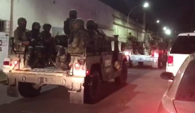Ejército Mexicano patrulla las calles de Culiacán. | FOTO: Luz Noticias.