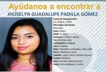 Desaparece otra jovencita en Mazatlán; ahora es una de 15 años