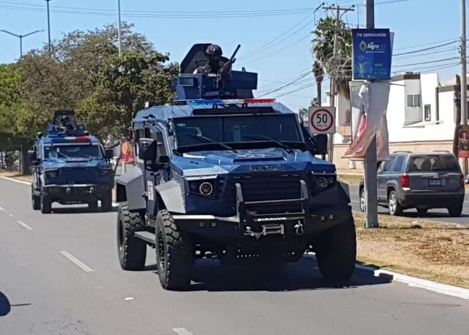 Conoce al «Black Mamba», el poderoso vehículo militar que llegó a Sinaloa