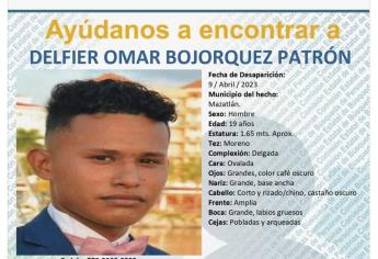 Encuentran con vida a Omar, joven de 19 años desaparecidos en Mazatlán 