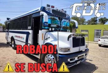 Roban camión urbano de la ruta Barrancos-CU, en Culiacán 