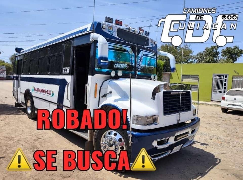 Roban camión urbano de la ruta Barrancos-CU, en Culiacán 