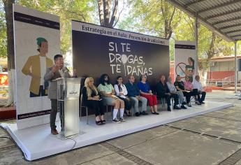 Arranca en escuelas de Sinaloa el programa «Si te drogas, te dañas»