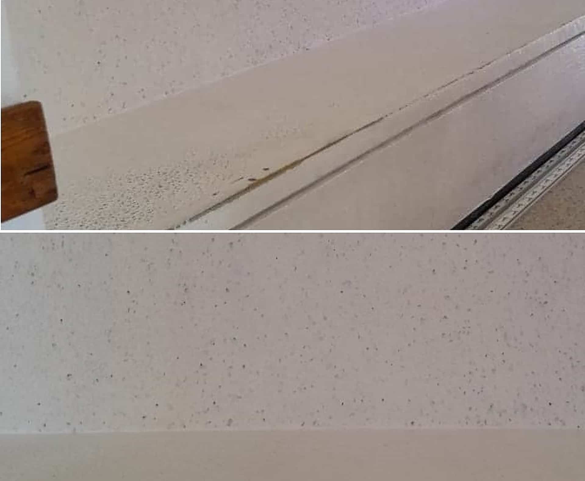 Echan cloro en las bancas del IMSS en Los Mochis para que la gente no se siente. | FOTO: Cortesía.