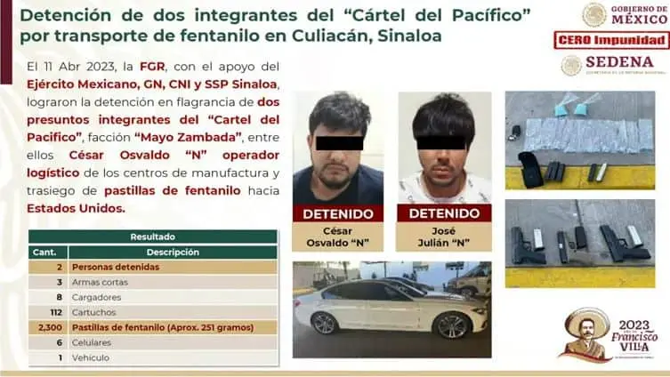 La detención se llevó a cabo el pasado 11 de abril. FOTO: Cortesía