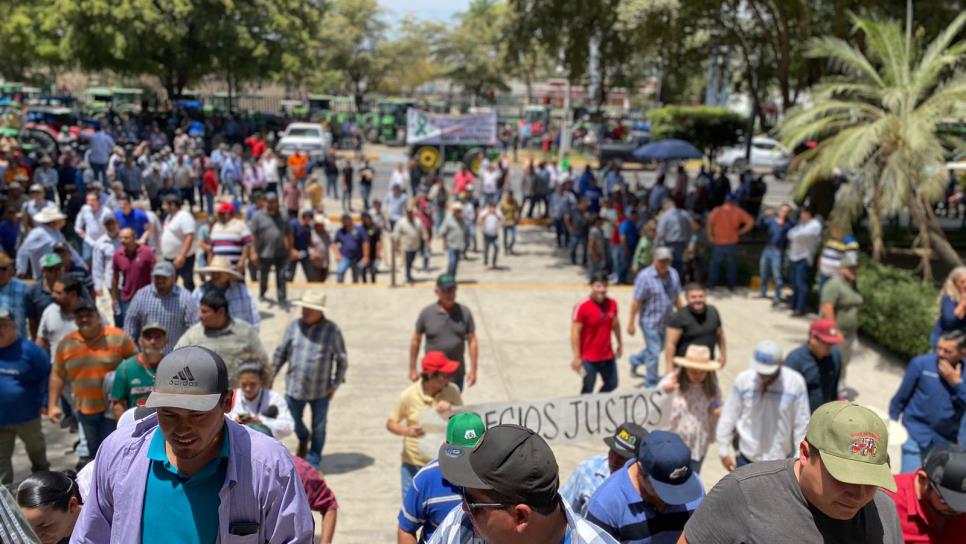Después de 6 horas, llegan a Palacio de Gobierno productores: exigen precios justos del maíz y trigo