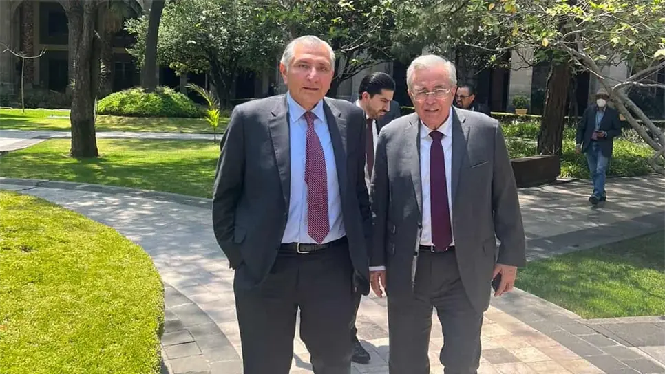 Adán Augusto López y Rubén Rocha Moya.