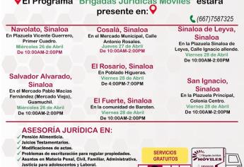 Gobierno del Estado lleva asesorías y servicios jurídicos gratis en comunidades