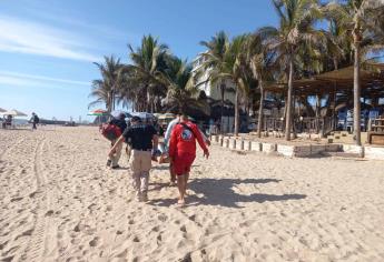 Turista pierde la vida tras ser rescatado del mar en Mazatlán