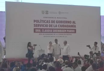 Rubén Rocha Moya «presenta» al novio de Claudia Sheinbaum en Mazatlán